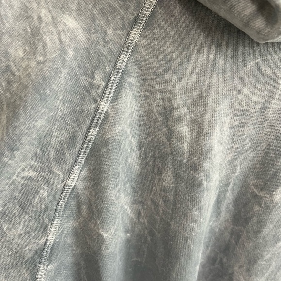 LVR Organic Womens Cowl Neck Long Sleeve Gray Tie Dye Pullover Sweater sz Large - Picture 3 of 7